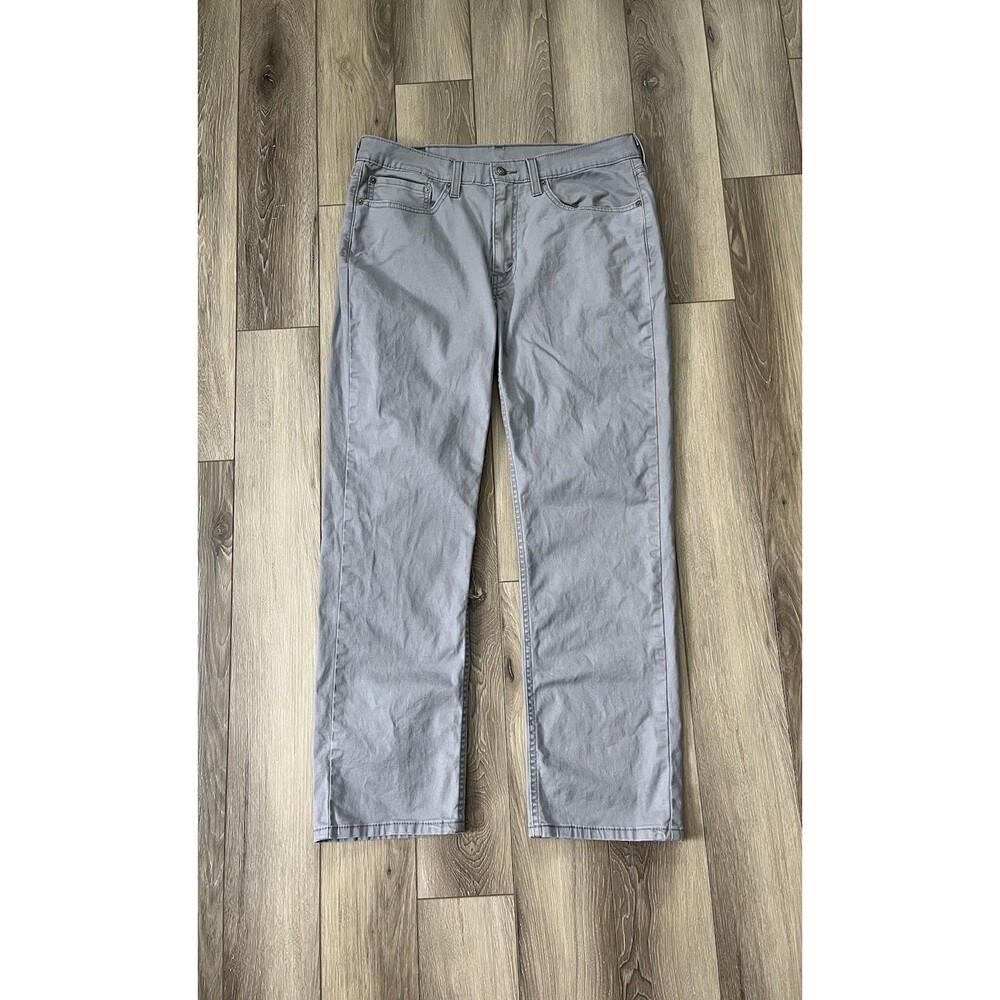Levi's 514 Men's Jeans Size 34x30 Gray Straight Leg Denim Casual Pants